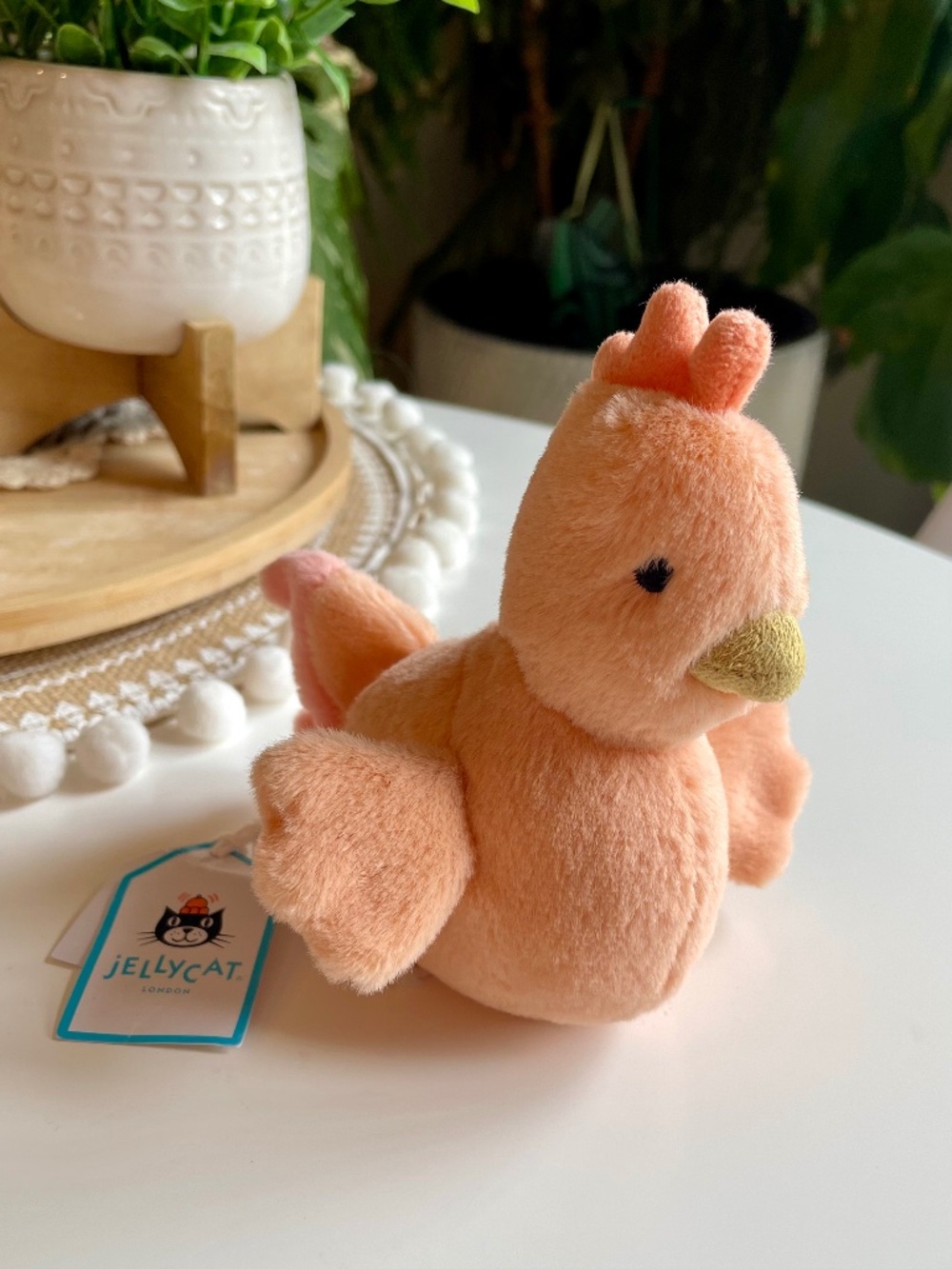 NWT Jellycat Fluffy Chicken